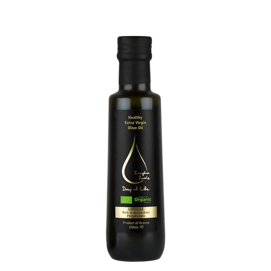 Organic Extra Virgin Olive Oil Drop of Life Unfiltered Naturally Polyphenols