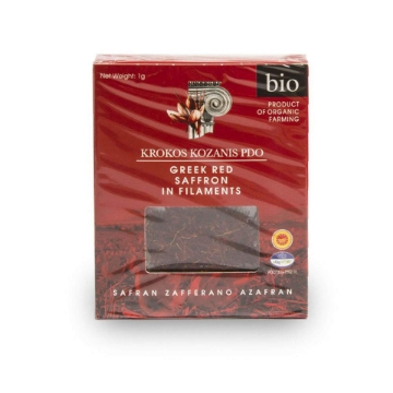 Organic Red Saffron in Filaments From Kozani "Kozani Saffron" 1g Organic Red Saffron in Filaments From Kozani "Kozani Saffron" 1g