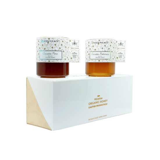 Luxury Organic Honey Handmade Customized Gift Set Limited Edition 2 x 325g APICEUTICALS