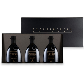 Pamako Experimental Edition – 3-Flaschen Bio-Olivenöl mit hohem Polyphenolgehalt aus Tsounati (Geschenkset)