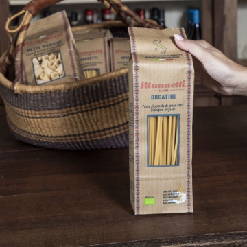 Organic Bucatini 100% Traditional Italian Pasta Mannetti 500g Organic Bucatini 100% Traditional Italian Pasta Mannetti 500g