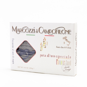 Organic Black Squid Ink Fettuccine di Campofilone 250g Marcozzi Organic Black Squid Ink Fettuccine di Campofilone 250g Marcozzi