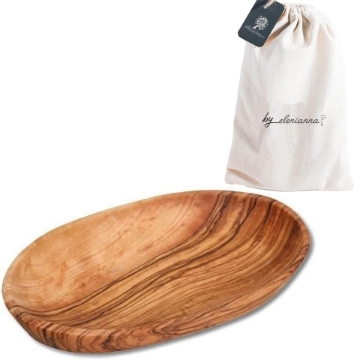 Handcrafted Olive Wood Oval Bowl 14cm Handcrafted Olive Wood Oval Bowl 14cm