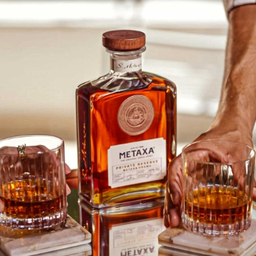 Savor the Rich Flavors of Metaxa Private Reserve Orama Brandy Metaxa Private Reserve Orama Brandy Poured into a Glass