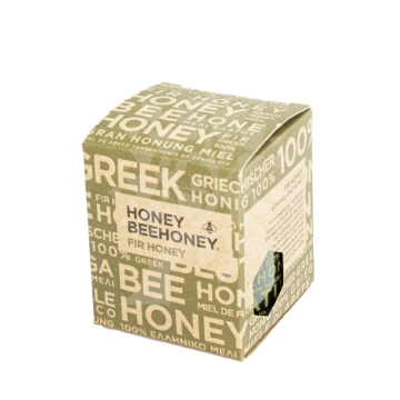 Rare Fir Honey with Unique Balsamic Taste Fir Honey jar with a wooden dipper, highlighting the creamy, balsamic texture