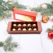 Luxury Ésophy Christmas Chocolate Pralines with Decorations