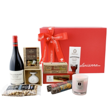 Elenianna Luxus-Weihnachtsbox aus Griechenland | Gourmet-Geschenkkorb mit Speisen und Weinen