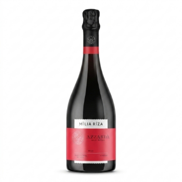 Milia Riza Azzardà Rosé 2022 - Brut Nature Schaumwein nach traditioneller Methode 75cl | Agiorgitiko, antikes Nemea, 24 Monate auf Hefe