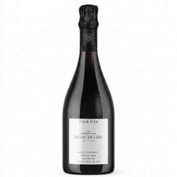 Milia Riza The Experiential Blanc de Gris 2020 – Schaumwein nach traditioneller Methode, 75 cl | Moschofilero, 19 Monate Hefelagerung, Brut, 12 % vol.