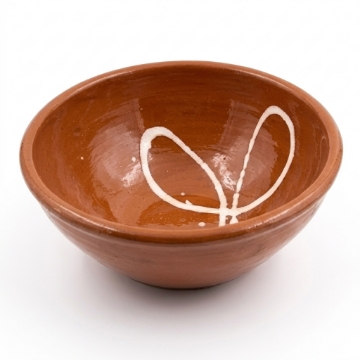 Sifnos Ceramics Heritage Salatschüssel – Handgefertigte große Servierschüssel 24–26 cm | Authentische Kykladenkeramik für mediterrane Küche