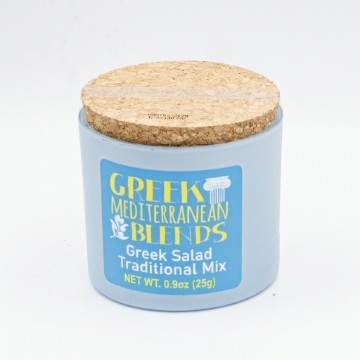 Salt Odyssey Griechischer Salat Traditionelle Mischung 25 g – Authentische Kräuter- und Gewürzmischung | Oregano, Basilikum, Thymian, Grüne Minze mit Zwiebeln und Paprika
