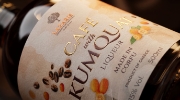 Lazaris Kumquat with Coffee - Greek Fruit Liqueur, 500ml in a natural lifestyle setting